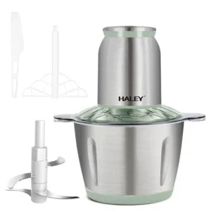 Tocător de alimente Haley HY-1238 – Putere de 500W și vas de 3L din inox pentru tocare eficientă
