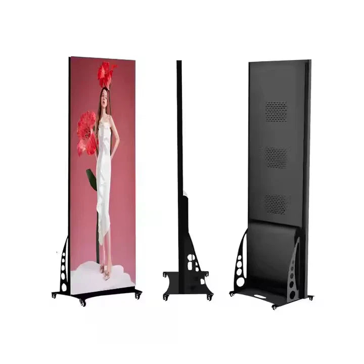 Totem LED Digital de Interior AT PERFORMANCE® – Display P2.5, 2050mm, 768×256, 1200cd, IP45, Wi-Fi/USB/HD
