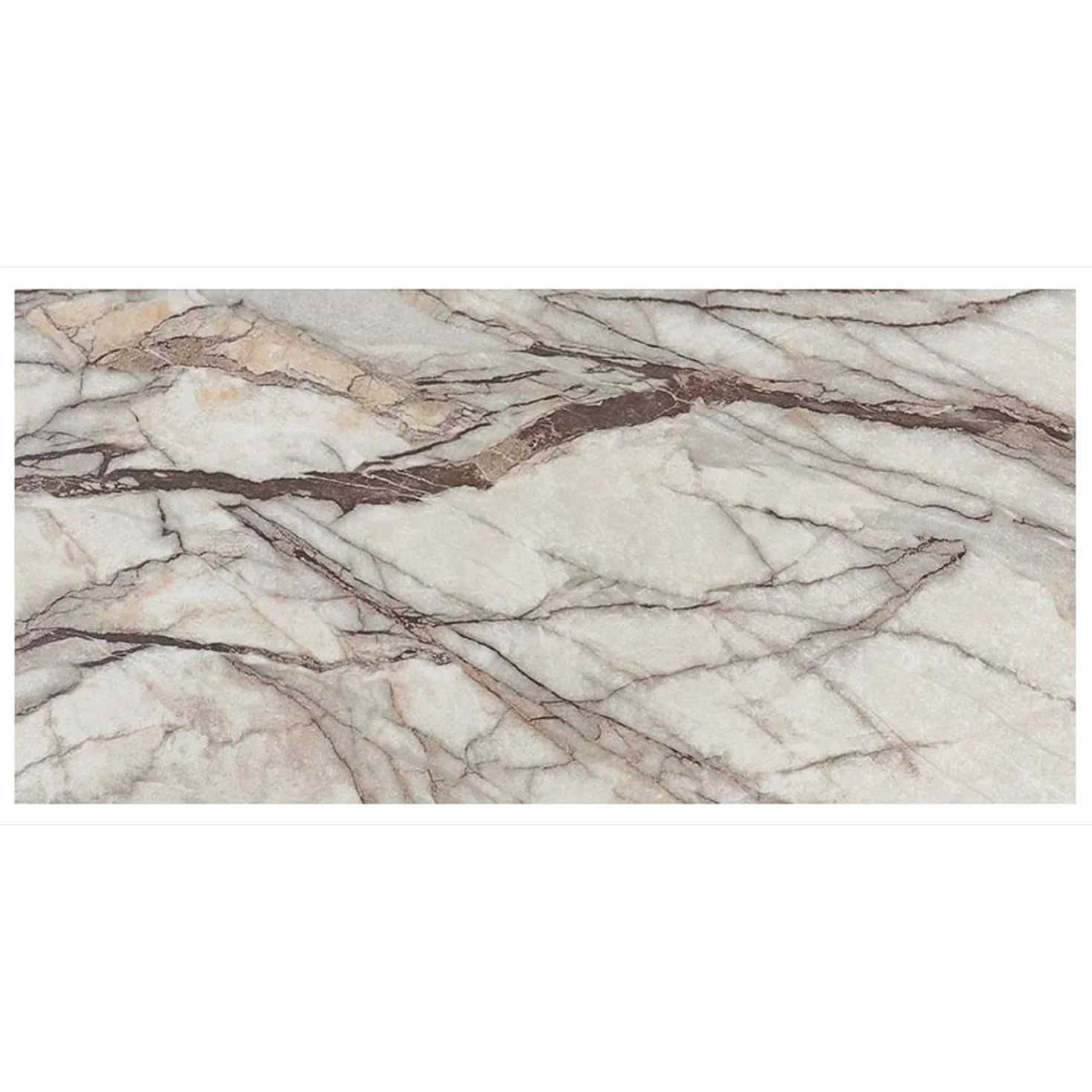 Set 10x Tapet Marmura, AT PERFORMANCE®, suprafata acoperire 1.8 mp, autoadeziv, waterproof, usor de montat, design modern, 30x60 cm, Bej marmorat