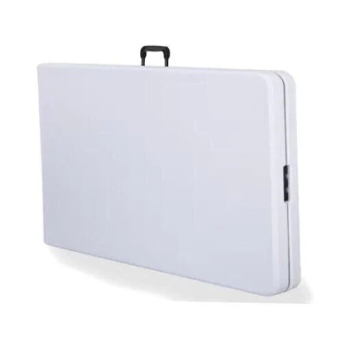 Masa plianta dreptunghiulara politilena, AT PERFORMANCE®, sigurante speciale, cadru din otel, maner transport, sustine 100 kg, 180 x 72 x 70 cm