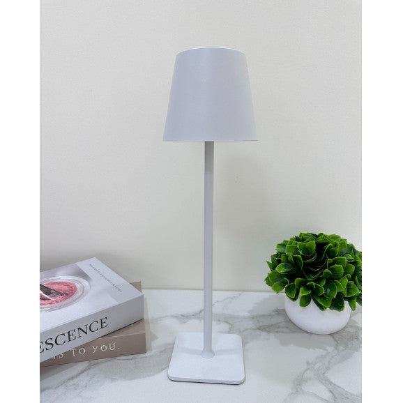 Lampa de masa, At Performance, led reincarcabila cu 3 temperaturi de culoare cald/rece/neutru, 38 cm x10 cm, culoare Alb