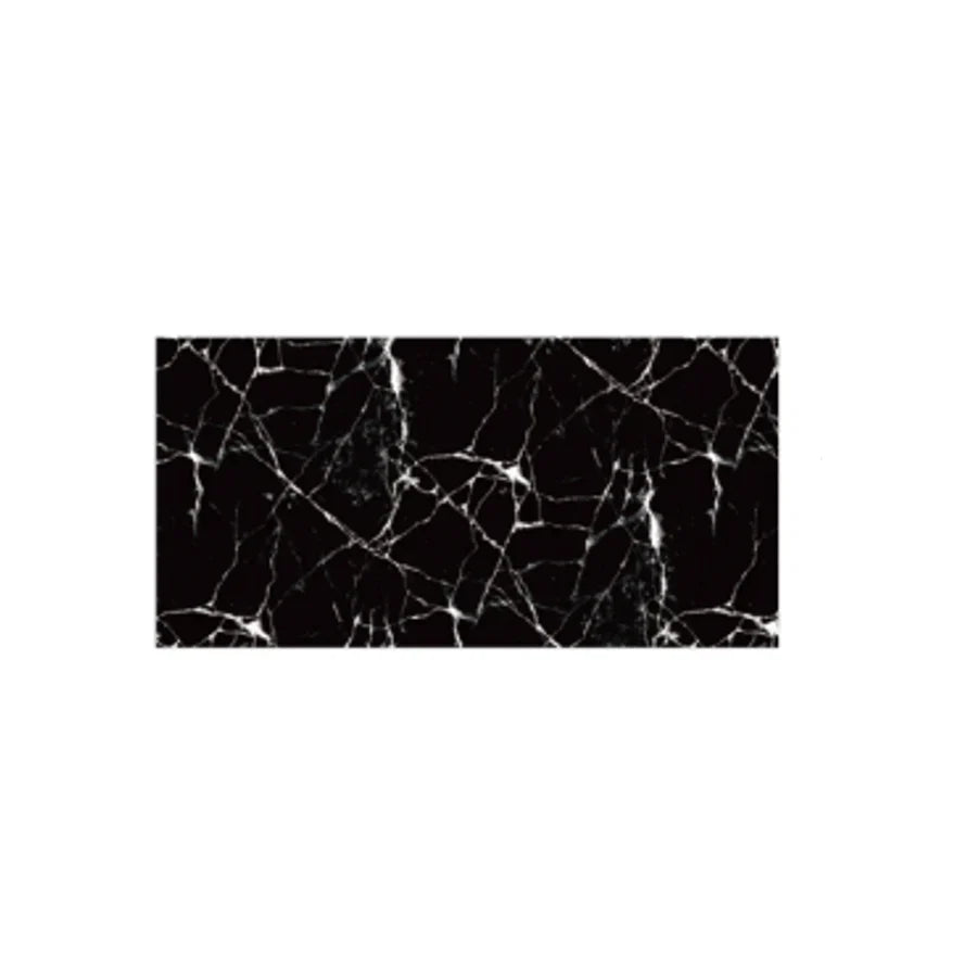 Set 10x Tapet Marmura, AT PERFORMANCE®, suprafata acoperire 1.8 mp, autoadeziv, waterproof, usor de montat, design modern, 30x60 cm, negru