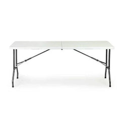 Masa plianta dreptunghiulara politilena, AT PERFORMANCE®, sigurante speciale, cadru din otel, maner transport, sustine 100 kg, 180 x 72 x 70 cm