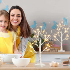 Pom de Craciun cu Lumini LED calde,  60cm