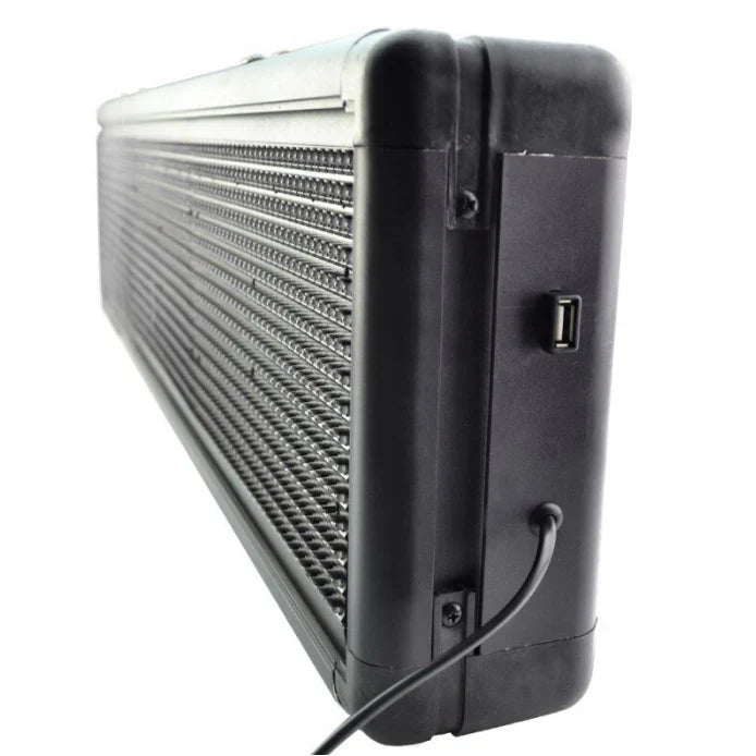 Reclama Luminoasa AT PERFORMANCE 100*20 cm, LED ALB, Cod QR, Vizualizare 120°, Wi-Fi