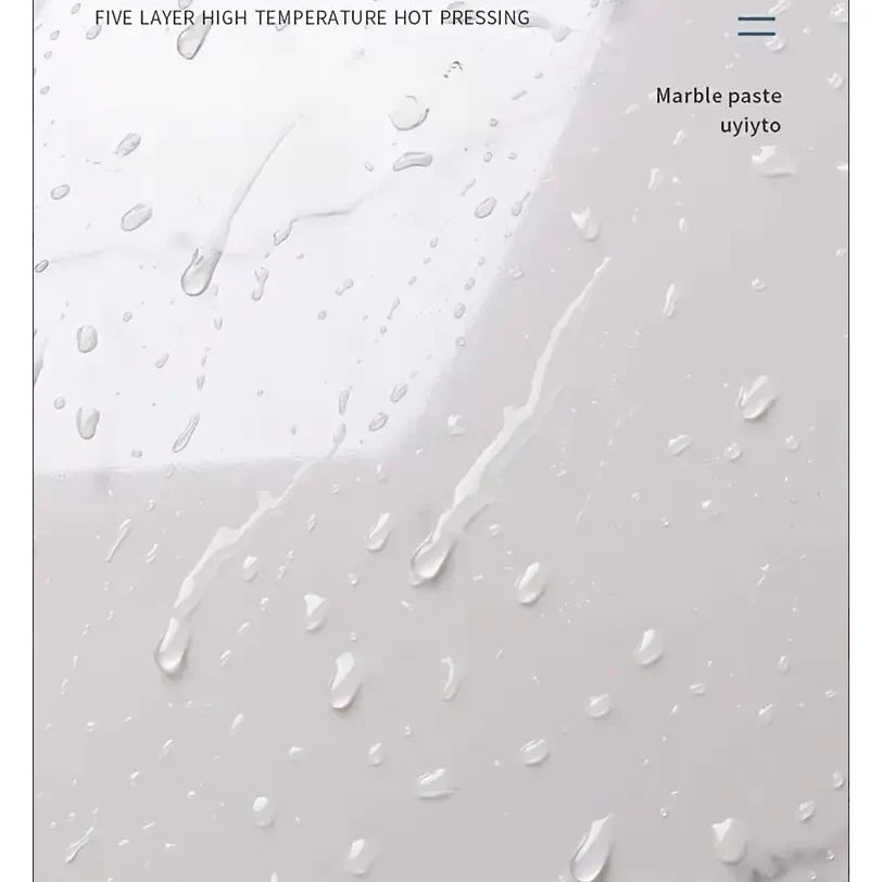 Set 10x Tapet Marmura, AT PERFORMANCE®, suprafata acoperire 1.8 mp, autoadeziv, waterproof, usor de montat, design modern, 30x60 cm, Alb cu model colorat