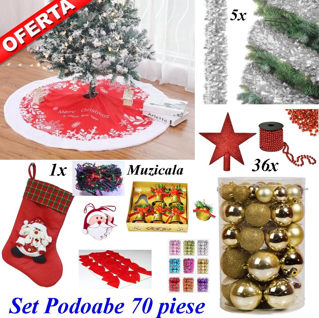 PROMOTIE IMBATABILA! Cu Doar 249Lei In Loc De499 Ai:Brad Artificial Pin , 2.10M, Complet Impodobit.Cu Suport Metalic