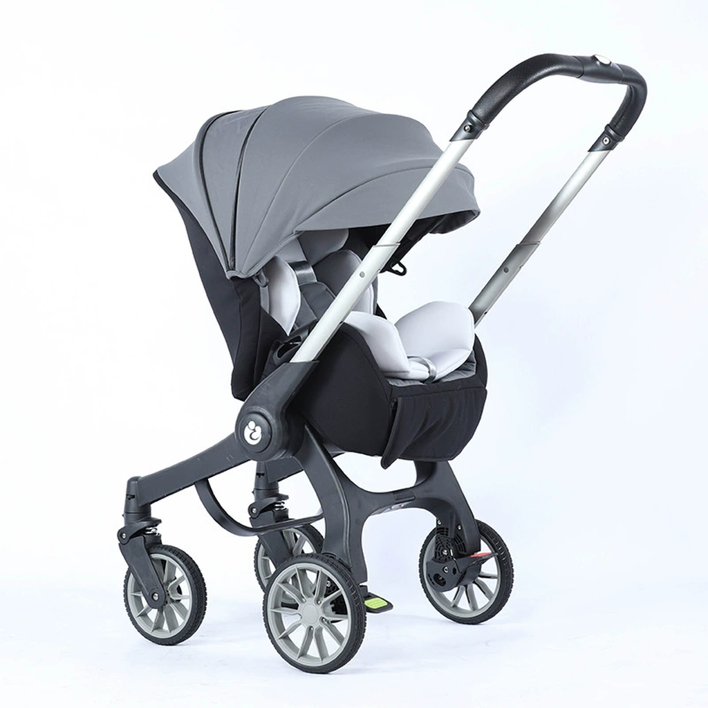 Cărucior travel 4 în 1 pentru Bebeluși Stroller Plus 2053 – Sistem Multifuncțional, 0-3 Ani