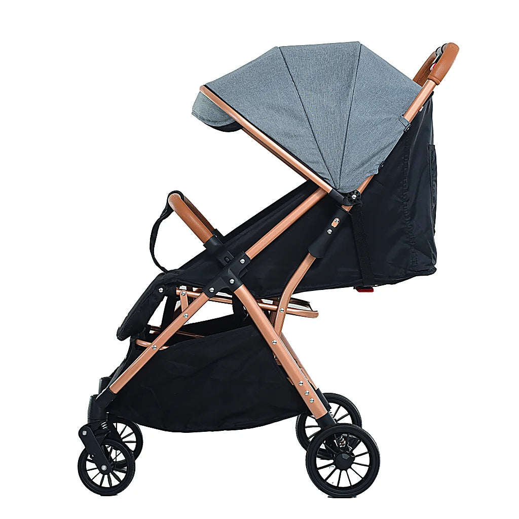 Cărucior pentru copii KIDDO 6607 pliabil, spătar reglabil, copertină mare, 0-36 luni, max. 22 kg