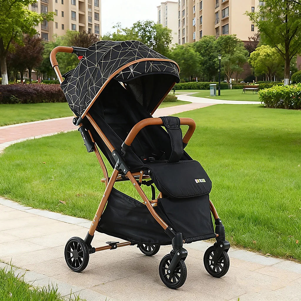 Cărucior pentru copii KIDDO 6607 pliabil, spătar reglabil, copertină mare, 0-36 luni, max. 22 kg