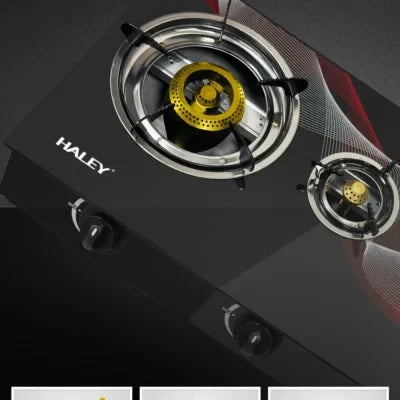 Aragaz cu Trei ochiuri Haley HY-1514 – Putere mare și consum redus de gaz