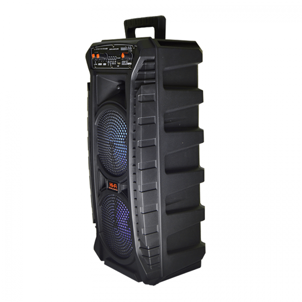 Boxa Activa Portabila  XXL 608, 250 W, 2 Subwoofere De 6.5 Inch , USB, Radio, Blueooth ,Microfoan CU Fir CADOU CASTII wireless i9s