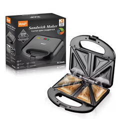 Sandwich-maker RAF 264S, Multifunctional, AT PERFORMANCE, Fata Dubla, 850 W, negru