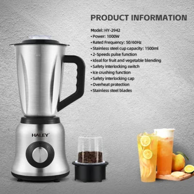 Blender de mână Haley HY-2942 – Putere mare și funcții avansate pentru mixare rapidă