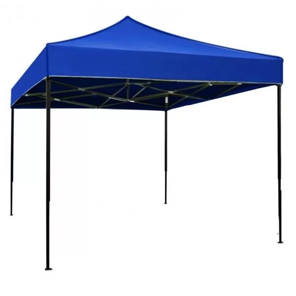 Cort Pavilion 3x4.5m Albastru Pliabil Cadru Metal pentru Curte, Gradina, Evenimente